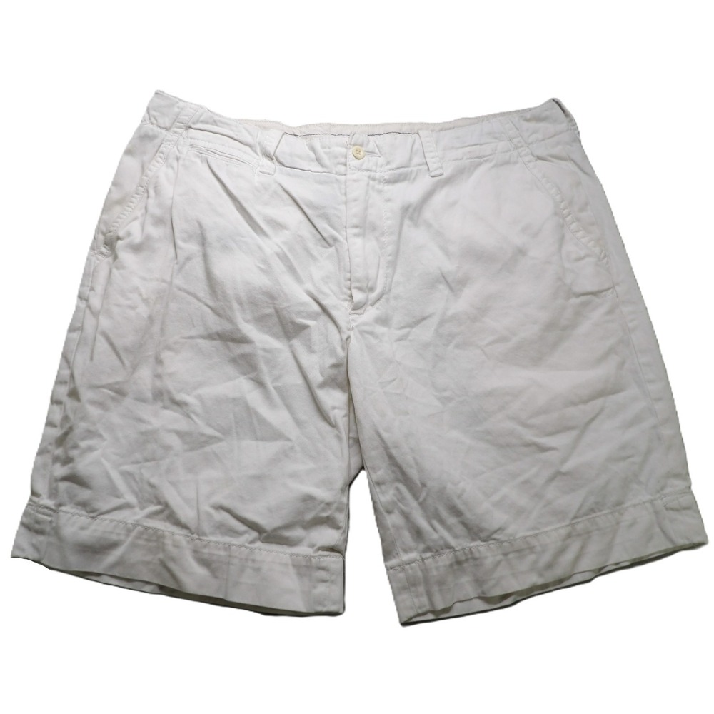 VTG Y2K Polo Ralph Lauren Chinos Shorts Men W38 Cotton Flat Front Casual Regular